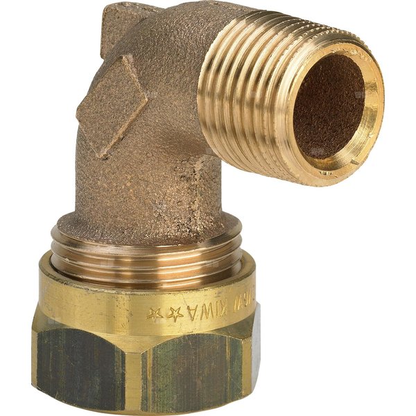 Dwuzłącze 45' VIEGA 2014 dwuczęściowe, brąz / brąz, 1/2'' x 16 mm (gw x gz)