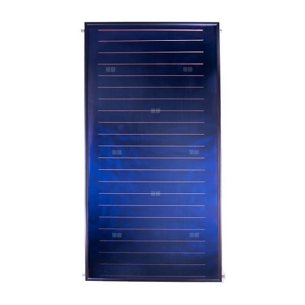 Kolektor słoneczny płaski Viteco VSC 26 EMVCU-AL/B o powierzchni 2,65 m² (pionowy, meandryczny, absorber miedź/aluminium) rama - anodowana w kolorze brązowym