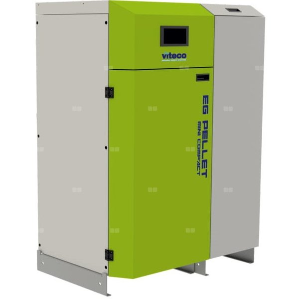 Kocioł na pellet VITECO HEAT EG PELLET MINI COMPACT B 16 kW z przyłączem c.o. z zasobnikiem o pojemności 164 l