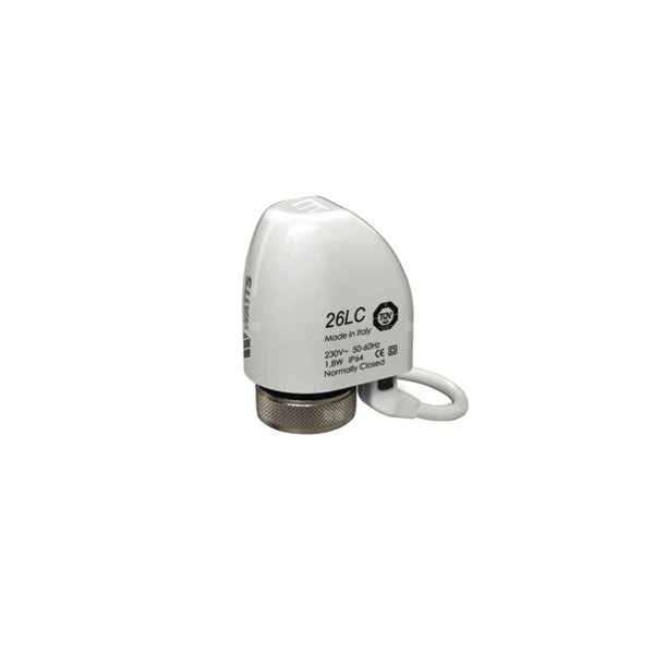 Napęd elektrotermiczny 230V z diodami led ATTUATORE 26LC230V-NC2