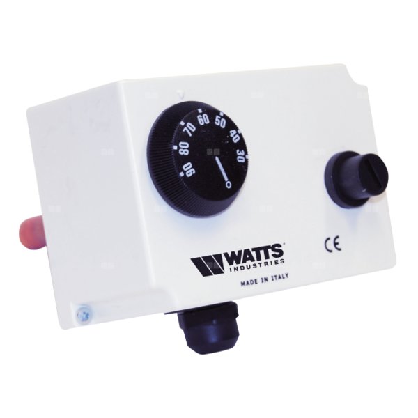 Termostat podwójny: regulacja (30-90'C±3'C) oraz wyłączenie (ręczny restart) przy temp. 95'C TRS TU 16 A-250 V 400V