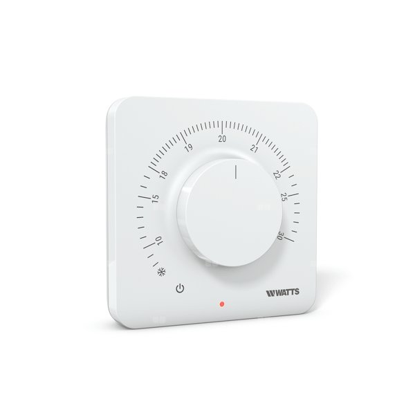 Termostat radiowy z pokrętłem. Zakres regulacji temperatury: 7 – 30'C ANALOG ROOM THERMOSTAT BT-A03 RF H&C 868MHZ