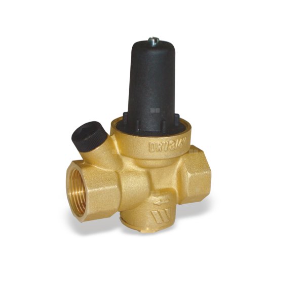 Membranowy reduktor ciśnienia 1,5 do 6 bar z manometrem DRV15/E RIDUTTORE DI PRESS.