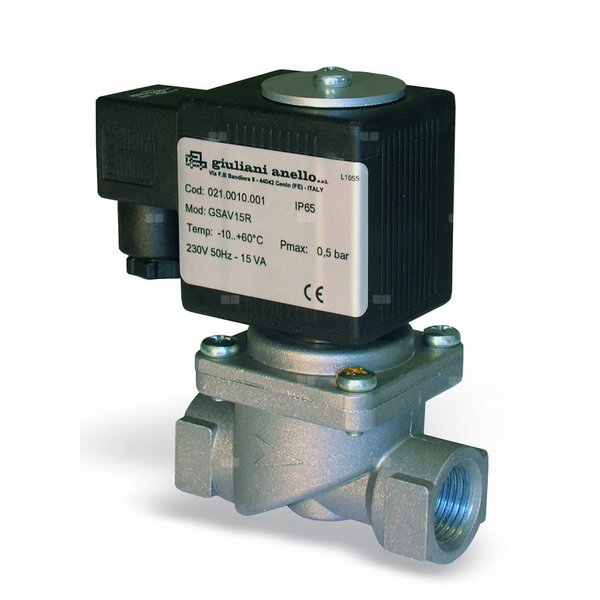 Automatyczne zawory elektromagnetyczne ON/OFF gazowe NC (szybkie otwieranie i zamykanie) GSAV20/02B ELETTROVALVOLA.NC.3/4''. GSAV20/02B (ERA SU REVIS.DISTINTA)