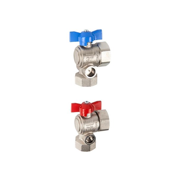 Zestaw zaworów kulowych KHT-SET ECK 1''UM 1''IG Ni Ball Valve
