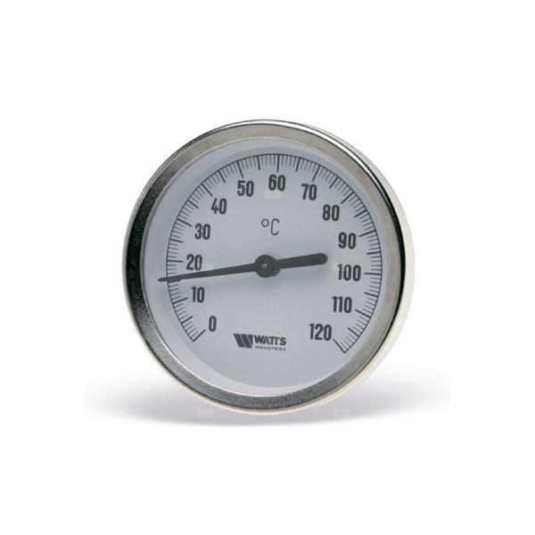 Termometr bimetaliczny, axialny, z tuleją w zestawie TB-100 50 0-120'C G1/2B /C2+NK+A+OR +G+QL WATTS INDUSTRIES