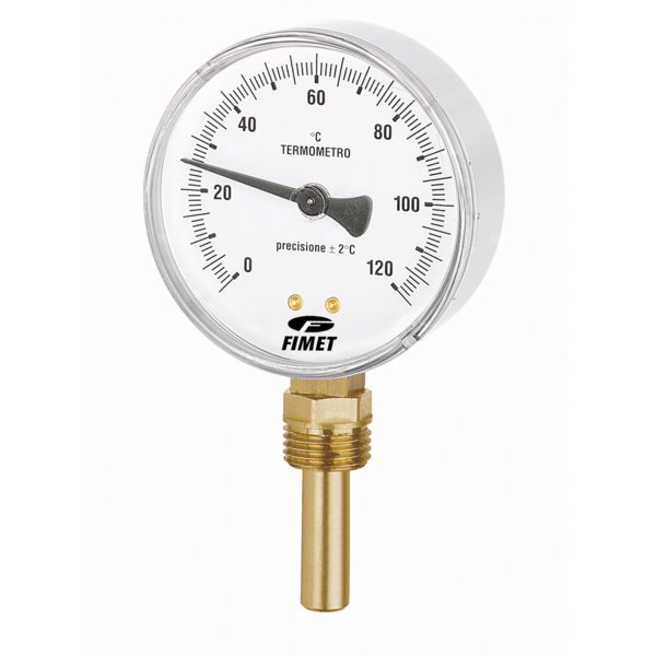 Termometr bimetaliczny, radialny, z tuleją w zestawie TBR-80 14 100 -30+50'C G1/2B /NK+VE