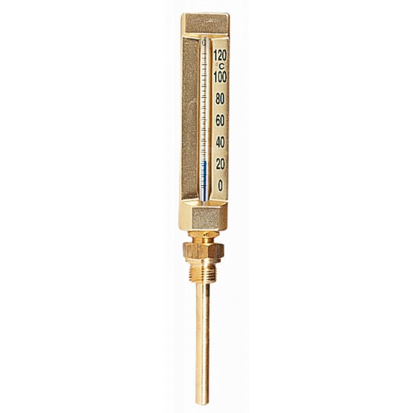 Termometr mechaniczny prosty z aluminium TID100/120 TERMOMET. IMMERSIONE
