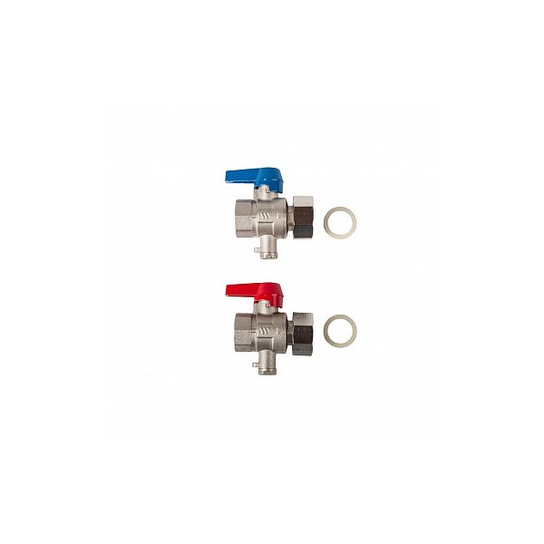 Zestaw zaworów kulowych niklowanych pakowane po 10sztuk BALL VALVE 1'' UN X 1''F, M10X1, NICK EL