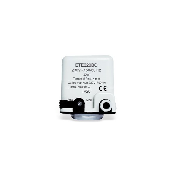 Napęd 230 V on/off NO do zaworów strefowych VU ATTUATORE ON/OFF 230V CON MICRO NA BIANCO RAL 9016