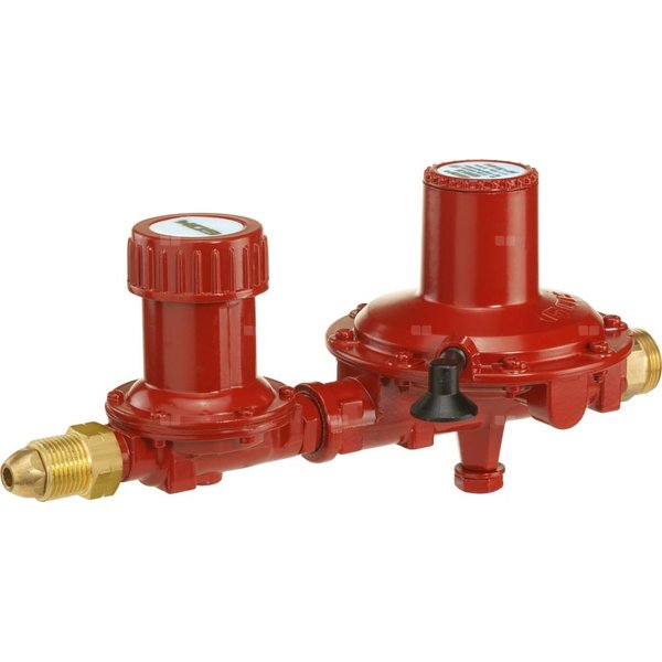 Reduktor zestaw I+II stopień z PRV, 12kg/h, 37mbar, przyłącze POLxG 3/4", 02-905-35