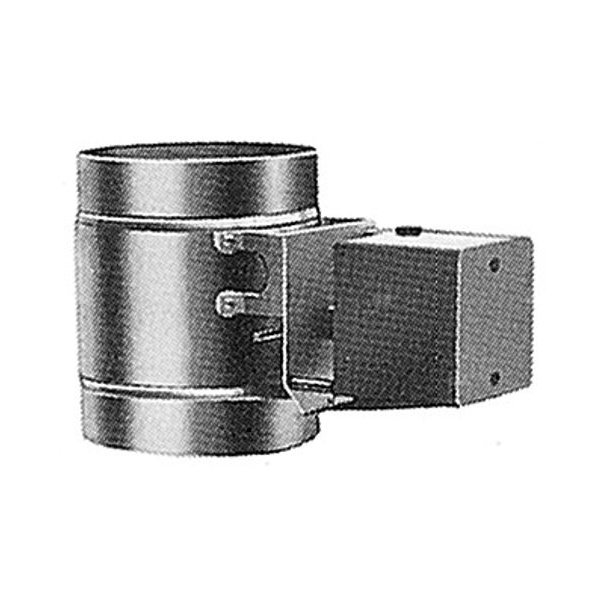 Klapa spalin sterowana siłownikiem do montażu w przewodzie spalinowym średnica 130 mm