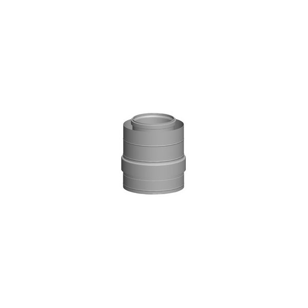 Króciec dolotowy dla rury pow.-spalinowej DN160/225 stal szlachetna / polypropylen długość 250 mm
