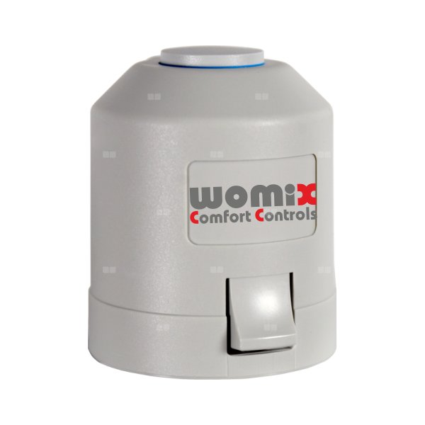 Siłownik termoelektryczny MP VM100 z adapterem do wkładek termostatycznych Womix