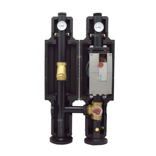 Grupa mieszająco – pompowa D-SMT 250 – DN 40 (1 1/2”) z izolacją, bez pompy, dł. zabudowy pompy 250 mm