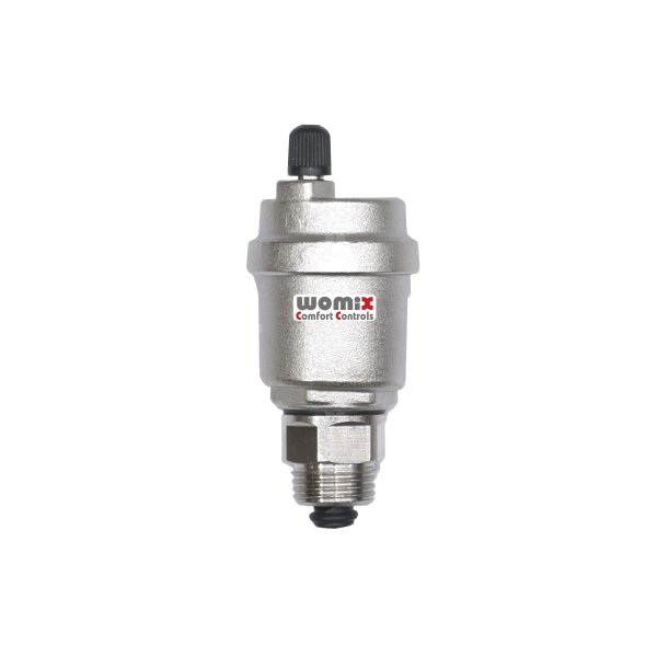 Odpowietrznik automatyczny pionowy Compact, z zaworem stopowym 1/2”